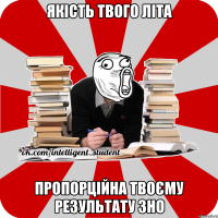 якість твого літа пропорційна твоєму результату зно