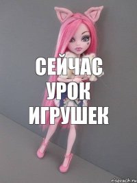 сейчас урок игрушек