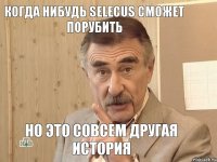 Когда нибудь Selecus сможет порубить но это совсем другая история