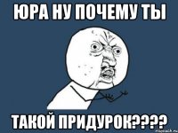 юра ну почему ты такой придурок???