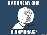 ну почему она в лиманах?