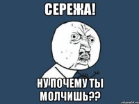 сережа! ну почему ты молчишь??