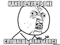 какого хуя ты не слушаешь kerry force