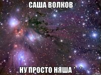 саша волков ну просто няша *_*