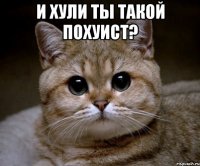 и хули ты такой похуист? 