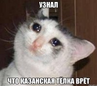 узнал что казанская тёлка врёт