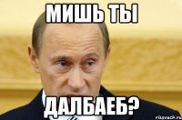 мишь ты далбаеб?