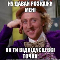 ну давай розкажи мені як ти відвідуєш всі точки