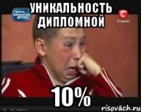 уникальность дипломной 10%