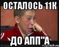 осталось 11к до апп"а