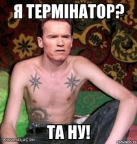 я термінатор? та ну!