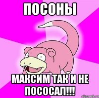 посоны максим так и не пососал!!!