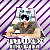  залишилось 3-є літніх канікул