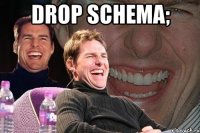 drop schema; 