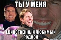 ты у меня единственный любимый родной