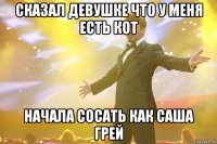 сказал девушке что у меня есть кот начала сосать как саша грей