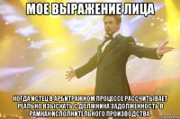 мое выражение лица когда истец в арбитражном процессе рассчитывает реально взыскать с должника задолженность в рамках исполнительного производства.