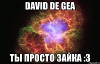 david de gea ты просто зайка :3