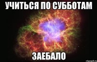 учиться по субботам заебало