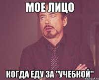 мое лицо когда еду за "учебкой"