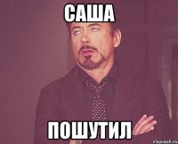 саша пошутил