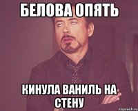 белова опять кинула ваниль на стену