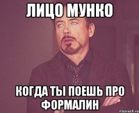 лицо мунко когда ты поешь про формалин