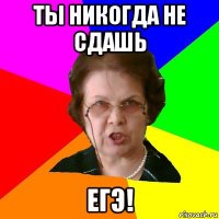 ты никогда не сдашь егэ!