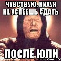 чувствую, нихуя не успеешь сдать после юли