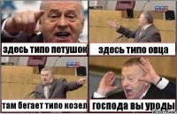 здесь типо петушок здесь типо овца там бегает типо козел господа вы уроды