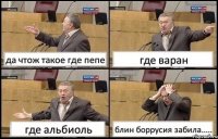 да чтож такое где пепе где варан где альбиоль блин боррусия забила.....