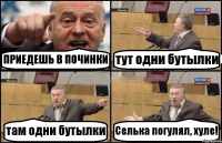 ПРИЕДЕШЬ В ПОЧИНКИ тут одни бутылки там одни бутылки Селька погулял, хуле!