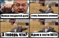 Мамаю пиздюлей дали этому, Наполеону вломили А теперь что? Ждем в гости НАТО!