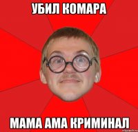убил комара мама ама криминал