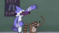 Создать мем regular show