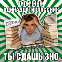 типичный одинадцатиклассник ты сдашь зно