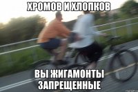 хромов и хлопков вы жигамонты запрещенные