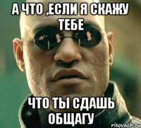 а что ,если я скажу тебе что ты сдашь общагу