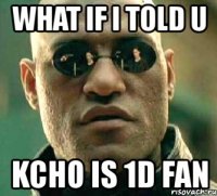 what if i told u kcho is 1d fan