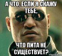 а что, если я скажу тебе, что пита не существует?