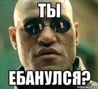 ты ебанулся?