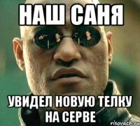 наш саня увидел новую телку на серве