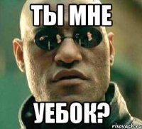 ты мне уебок?