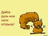 Дайте руль или ноги отгрызу!