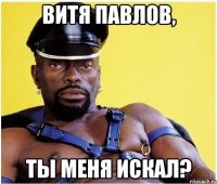 витя павлов, ты меня искал?