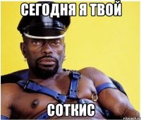 сегодня я твой соткис