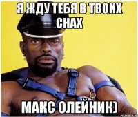 я жду тебя в твоих снах макс олейник)