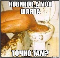 новиков, а моя шляпа точно там?