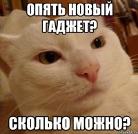 опять новый гаджет? сколько можно?