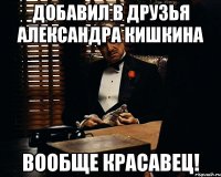 добавил в друзья александра кишкина вообще красавец!